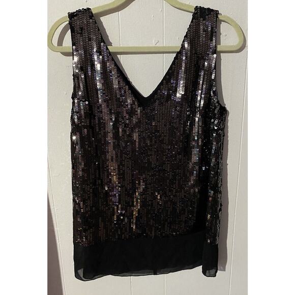 Nenette Sequin Tank Top EUC Size 44/Large - Picture 1 of 5